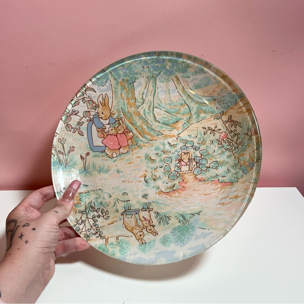 Vintage retro Peter rabbit Beatrix potter plate - Picture 3 of 4